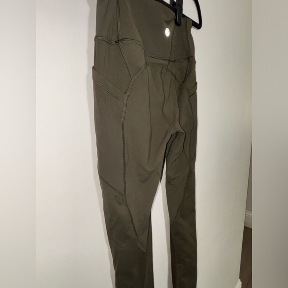 Lululemon All The Right Places Pant II Leggings 28" Olive Green W5AZTS Womens 4 - Picture 5 of 11